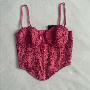 Windsor Sparkly Flirt Satin Headstone Corset